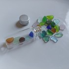 Small Sea Glass  25 Multi Mixed Colors Pieces  Genuine Surf Tumbled  Nyc Beach