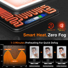 Shower Mirror Fogless For Shaving  Led Heated Rechargeable Fogless Mirror For Sh