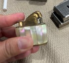 Vintage Evans De Luxe Art Deco Mother Of Pearl Pocket Lighter  