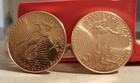 2 X 1oz St Gaudens Liberty Usa Eagle Round 999 Fine Pure Copper Bullion Coins