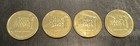 4 Set Of  Seattle World Fair Space Needle Retro Gold Tone Token Coin Rare