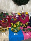 Handmade Huipil Embroidered Mexican Shirts Multi-color Traditional  Read Below