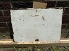 Vintage Metal Shipping   Receiving Painted Sign 20    X 14    Great Patina