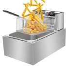 Zokop 6l 2500w Electric Deep Fryer Commercial Restaurant Basket Single Tank