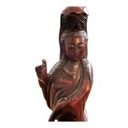 Vintage Hard Wood Asian Oriental Chinese Carved Figurine 7   