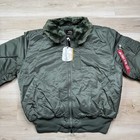 Alpha Industries B-15 Flight Jacket bomber - Men s Size 2xl - Sage Green