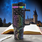 40oz Insulated Tumbler Laser Engraved Harry Potter Gryffindor House Hogwarts 934