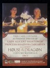 2024 House Of The Dragon S1 Relic Drc3  Alicent   Rhaenyra - Game Of Thrones