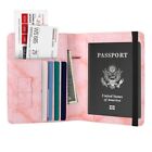 Leather Passport Travel Wallet Id Card Holder Case Rfid Blocking Cover Organizer