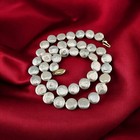 Vintage Estate 14 Karat Yellow Gold Lustrous Button Pearl Strand Necklace 18 In 