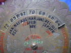 Small Antique Brass 25 Year Perpetual Calendar - 1965 To 1984    3