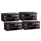 1-4pack 12v 200ah Plus Lifepo4 Lithium Battery 2560wh 250a Bms Off-grid Marine