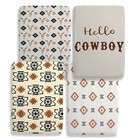 4 Pack Western Crib Set For Baby Boys  Soft Breathable Fitted Crib Sheet 28 X   