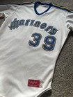 Vintage Seattle Mariners 1986 Karl Best  39 Game Used Team Issue Rawlings Jersey