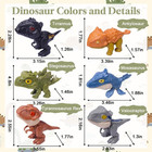 6 Pcs Biting Finger Dinosaurs Toy  Animal Hand Puppet Dino Toy Gifts