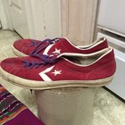 Vintage 80s Made In Usa Converse Suede Jack Star Shoes 17 Great Condition
