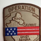 Vintage Operation Desert Storm Patch Iraq Kuwait Saudi Arabia Military Operation