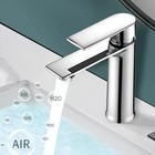 Bathroom Sink Faucet Brushed Nickel Single Handle Waterfall Vanity Basin Mixer