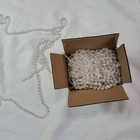 Clear Iridescent Acrylic Bead Garland String 125 Ft