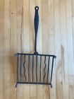 Antique 18th 19th Primitive Wrought Iron Fireplace Hearth Trivet Lollipop Handle