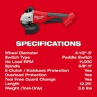 Milwaukee 3692-22ctgr M18 18v Compact Brushless 2-tool Combo Kit W  M18 Grinder