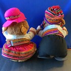 Peruvian Stuffed Animals Plush Guinea Pig Couple 11    Pre-owned