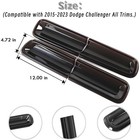 Rear Smoked Black Tail Light Covers For Dodge Challenger 2015-2023