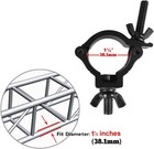 10 Pack 1-1 2  Od Stage Lighting Clamps  1-1 2  Truss Black 