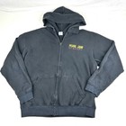 Vintage Pearl Jam 2018 World Tour Black Full Zip Up Hoodie Sz Large Japanese