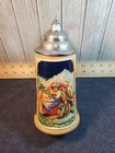 Vintage Ceramic Reinhold Merkelbach German Lidded Beer Stein  4070  8 5 Tall