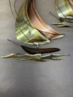 Sail Boat Metal Wall Art Copper Brass Nautical Vintage Set Of 2 Wall Hanging 