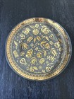 Vintage George Briard Persian Garden Mid Century Gold Glass Plate Dish Mcm 8 25   