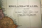 England   Wales - Rare Original 1900 Rand Mcnally Antique Atlas Map - Indexed