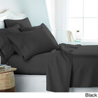 6 Piece Bed Sheet Set 2100 Series Microfiber Comfort Deep Pocket Hotel Bedsheets