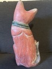 Vintage Folk Art Carved Cat  13 1 2    
