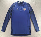Nike Team Usa Vaporknit Strike Drill 1 4 Zip Top Mens Small Blue Soccer 2021