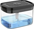 Dish Soap Dispenser For Kitchen 2 In 1  Sponge Holder  Dishwashing Soap Pump    