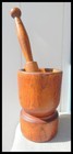 Aafa Antique Berks County Pa  Large Wooden Treenware Mortar   Pestle Pa -german