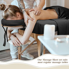 9 Pcs 3 Set Microfiber Massage Table Sheets Set Bulk Includes Flat Sheet  Fitted