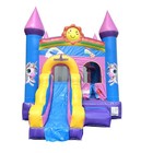 Commercial Inflatable Bounce House Slide Pink Smiley Face Castle Blower Open Box