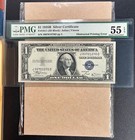 Fr  1611 1935b  1 Silver Certificate  obstructed Printing Error  Pmg 55 Epq - Au