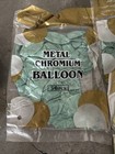 Lot Of 4 50-piece Metallic Metal Chrome Gold Green Balloons New Sealed