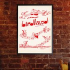 Birdland Jazz Poster - 52nd St - New York - 1950s  red Variant 