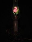 Vintage Glass Finger Lamp W  Aerolux Style Chimney Neon Flower Light Bulb Works 