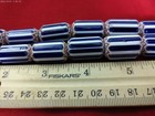 Very Pretty Group Of Old Fancy Chevron Trade Beads With Coin Pendant  N113