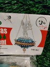 Walco White Cupid Peacock Blue Panorama Sequin Bead Christmas Ornament Kit Nos