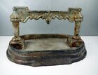 Antique Old Cast Iron Boot Scraper Jack Decorative Metal Art Door Stop Patina