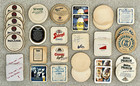 Vintage Lot 31 Used German Cardboard Beer Bier Bar Coasters Pub Mat 19 Different