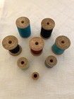 Vintage Belding Corticelli Cotton Thread Wooden Spools Lot Of 8 Assorted Colors