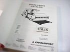 Dynapac Ca 15 Vibratory Compactor Roller Parts Manual Book Catalog Ca15